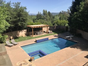 Upstairs view of the pool 