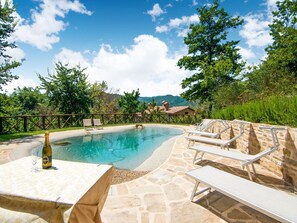 Piscine maison de vacances