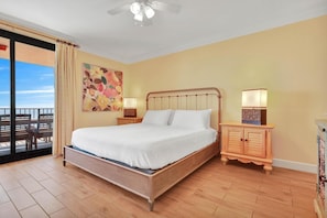A comfortable, plush king size bed envelops you in softness and warmth as you fall asleep gazing at the moon and stars as they illuminate the crystal waters of the beach.
