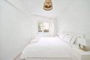 The peaceful master bedroom.