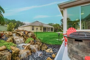 Fountain and Fire Pit