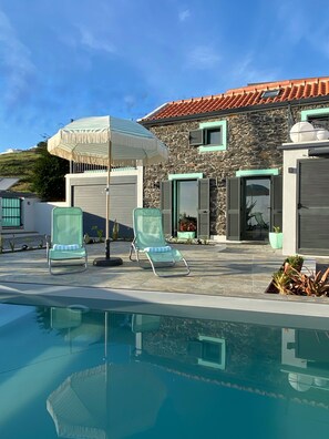 Relax by the heated pool (optional)