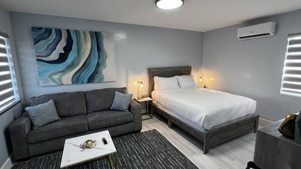 Super thick and comfy queen mattress, and a queen size sofa bed