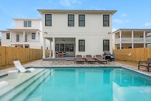 Latitude features a (seasonally heated) brand new full-sized pool with sundeck!