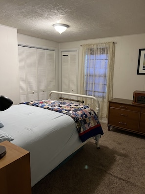 Bedroom #1 w/ Full Size Bed. Additional twin Bed is also available.