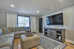 Living Room | 65" 4K LG TV | Smart Home Connectivity | Alexa
