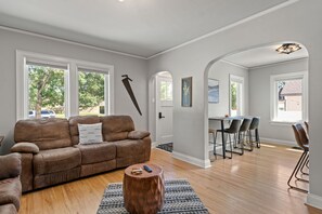 Livingroom, Front Entrance, and Dining Area