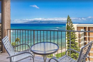 Admire passing sailboats, sunsets, whales, and Molokai from your lanai.