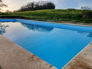 Brand new 10m x 4.2m pool, shared with Yurt guests  only (maximum 4)