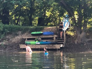 Swimming hole and private dock