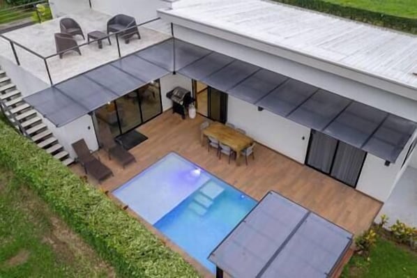 private tropical pool 