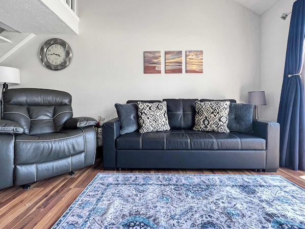 Queen sofa bed and recliner