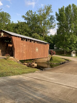 This is a photo of the covered bridge!  Drive through when you get here!