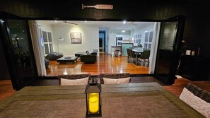 Deck/Living/Dining area