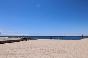 Lake Michigan public beach