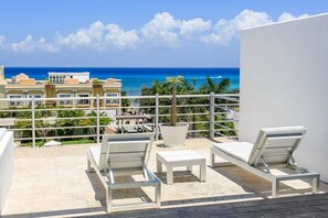 Sunbathing with views