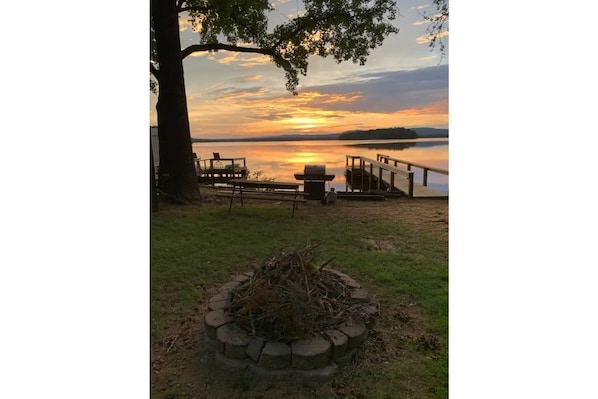 Enjoy the fire pit while watching the sunset!