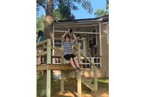 My son can spend hours on the zipline!
