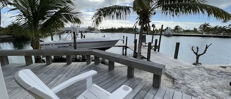 Porch Overlooking Dock & Water