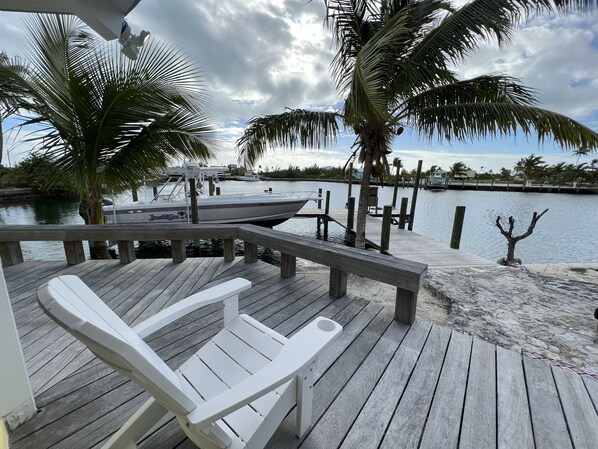 Porch Overlooking Dock & Water