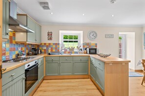 The kitchen.