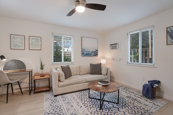 Living Room with desk area