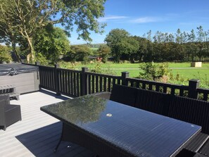 Lana Berry beautiful two bedroom luxury lodge - view from decking