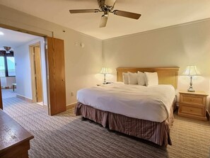 King Bed Room w/ Additional pullout couch  |  Listed with @BookTraverse
