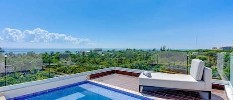 This is your private rooftop w/plunge pool!