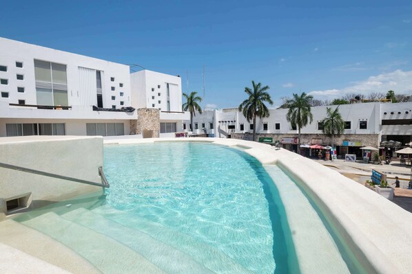 Take a refreshing dip in the resort