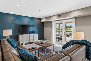 Spacious Living Area with Entertainment