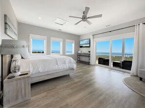 Stunning sunrise views from our third floor bedroom, AKA, The Nest. 