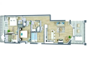 Cape May Ohana Beach Club Hale/Villa Floor Plan