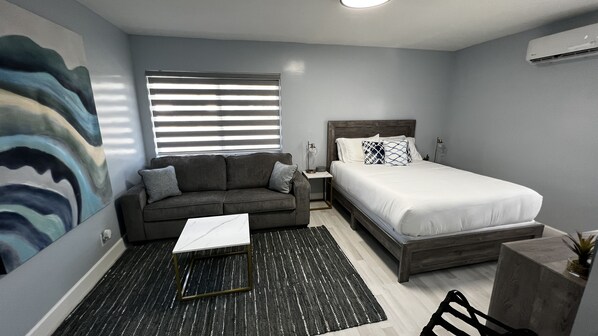 Super thick and comfy queen mattress, and a queen size sofa bed