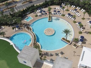 Two ground Pools and one hot tub