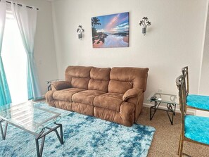 Living room. Dual reclining couch