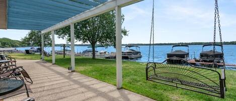 Step outside and take in the views of Fife Lake at Fife Lake Lodge!