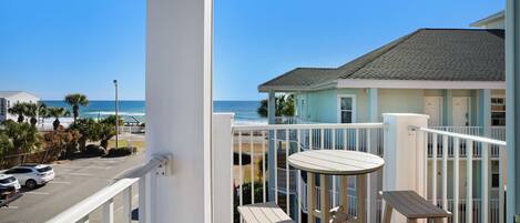 Soak up the sun on the balcony