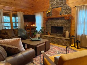 The open and airy living room for the entire family to comfortably relax.