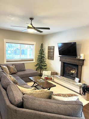 Great Room with  gas fireplace 