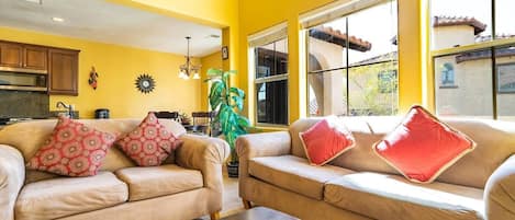 Condo 411 in El Dorado Ranch San Felipe Resort - living room windows