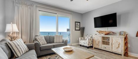 Sterling Breeze 503 Living Area with Gulf View