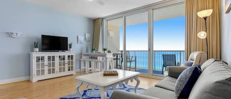 Majestic Tower 1-1606 Living Area with Gulf Views