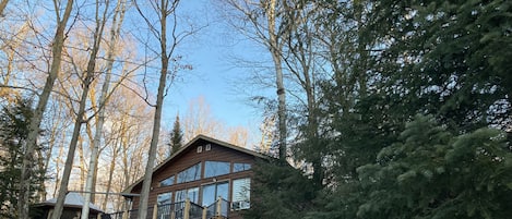 Cottage front, view from beach.