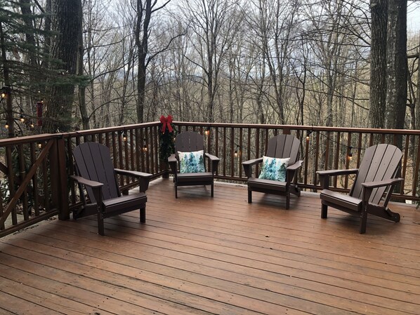Enjoy the patio in the forest