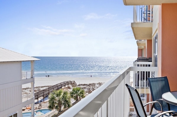 Enjoy picturesque ocean views from the balcony!