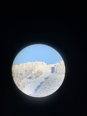 Blick von der Unterkunft