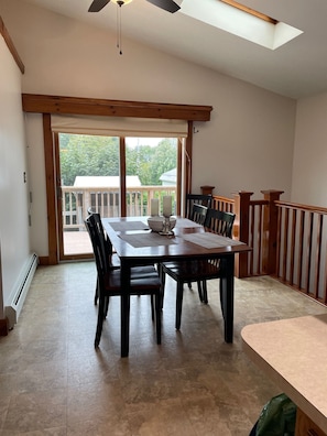 Dining area with deck