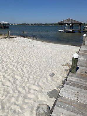 Private beach on the Lagoon 