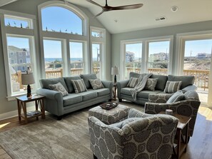 Living Room with Gorgeous Ocean Views